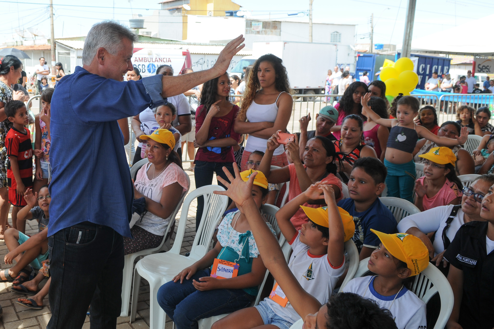 O governador de Brasília, Rodrigo Rollemberg, participou do evento promovido pela Administração Regional de Ceilândia.