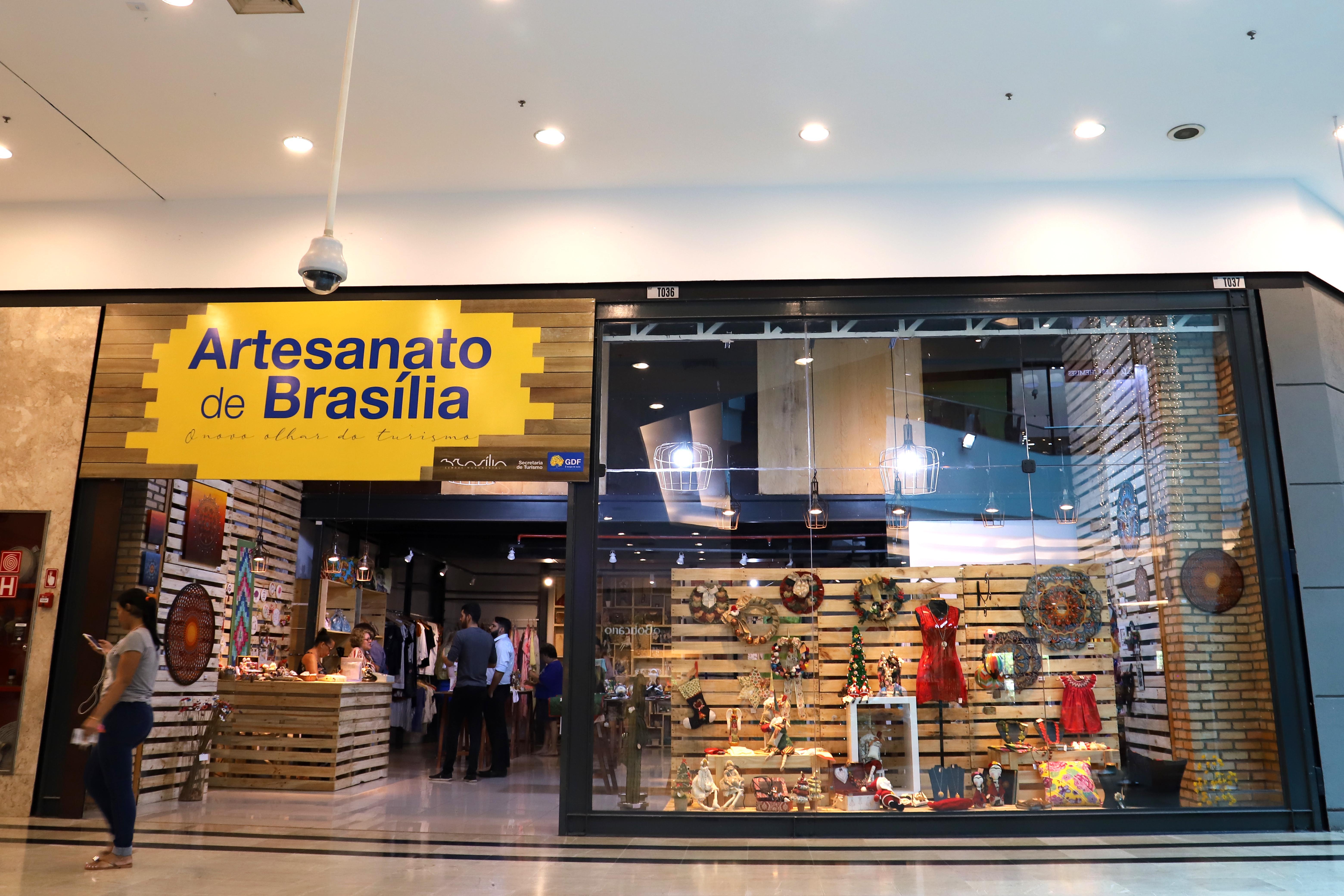 Loja "Artesanato de Brasília" no Pátio Brasil Shopping.Foto Luís Tajes/Setur-DF