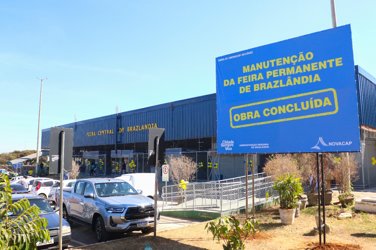 Feira Central de Brazlândia é entregue, e Canal do Rodeador será recuperado  – Secretaria de Estado de Governo do Distrito Federal