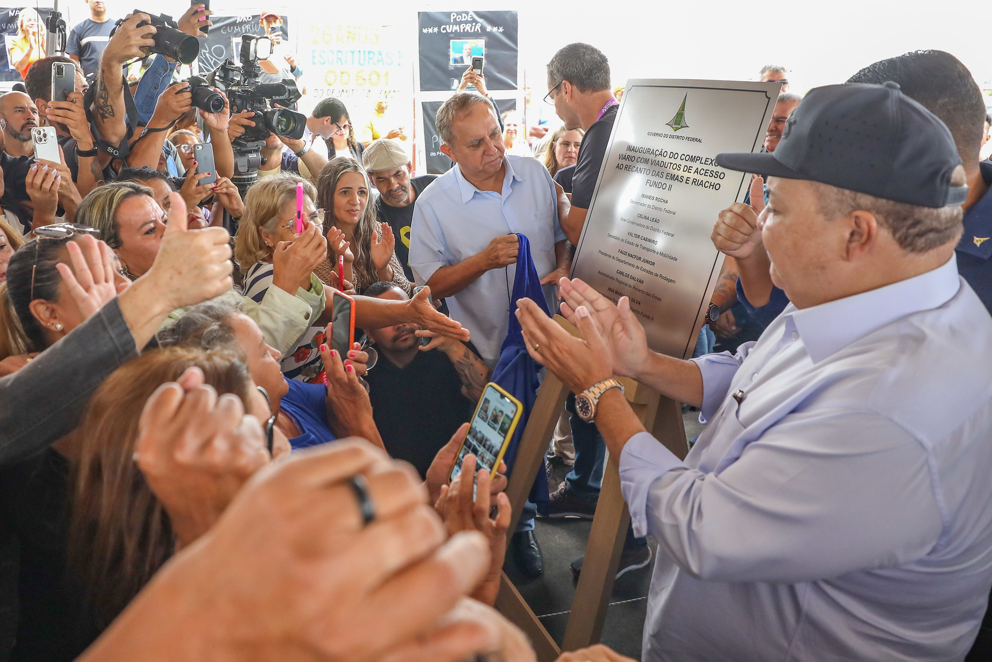 Governador Ibaneis Rocha inaugurou o Viaduto do Recanto das Emas