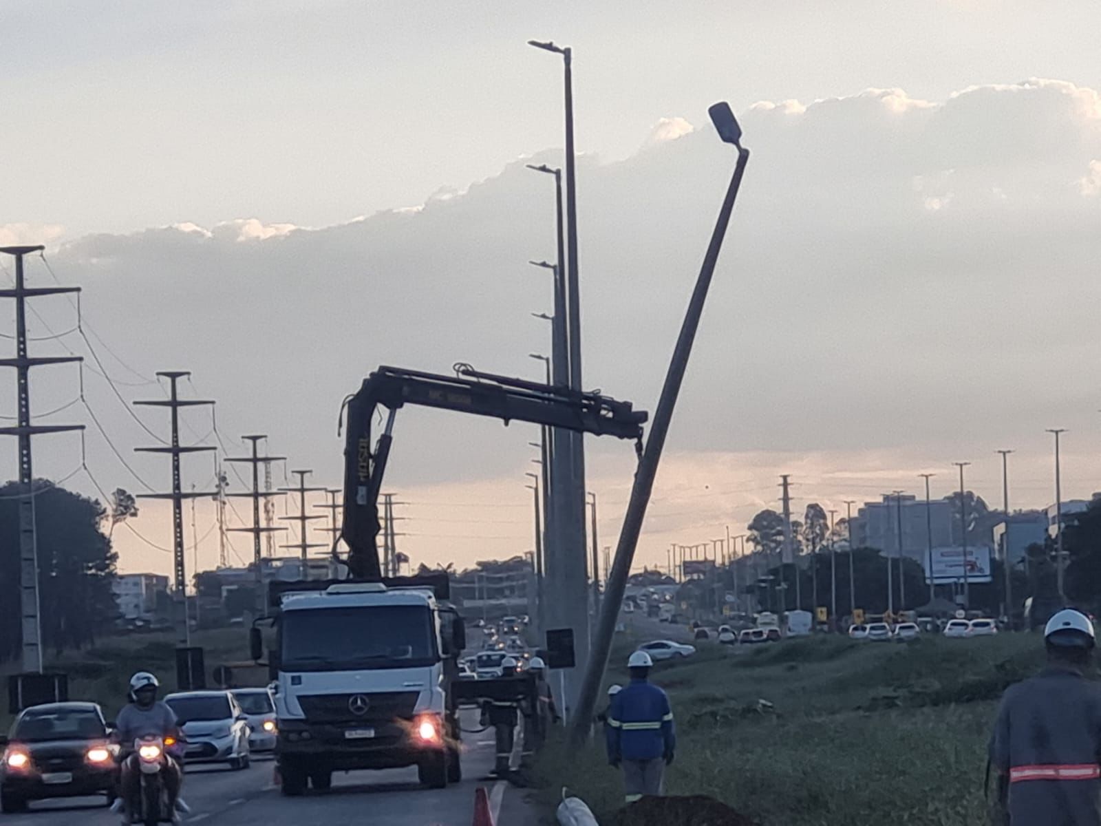 Obras prosseguem ao longo da rodovia | Foto: Divulgação/CEB