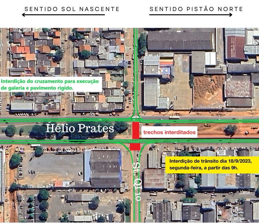 Esplanada e vias adjacentes serão fechadas por 48 horas