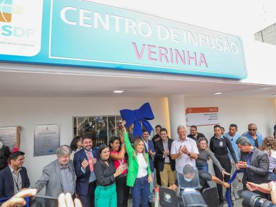Governadora em exercício Celina Leão entrega Centro de Infusão do Hospital de Base