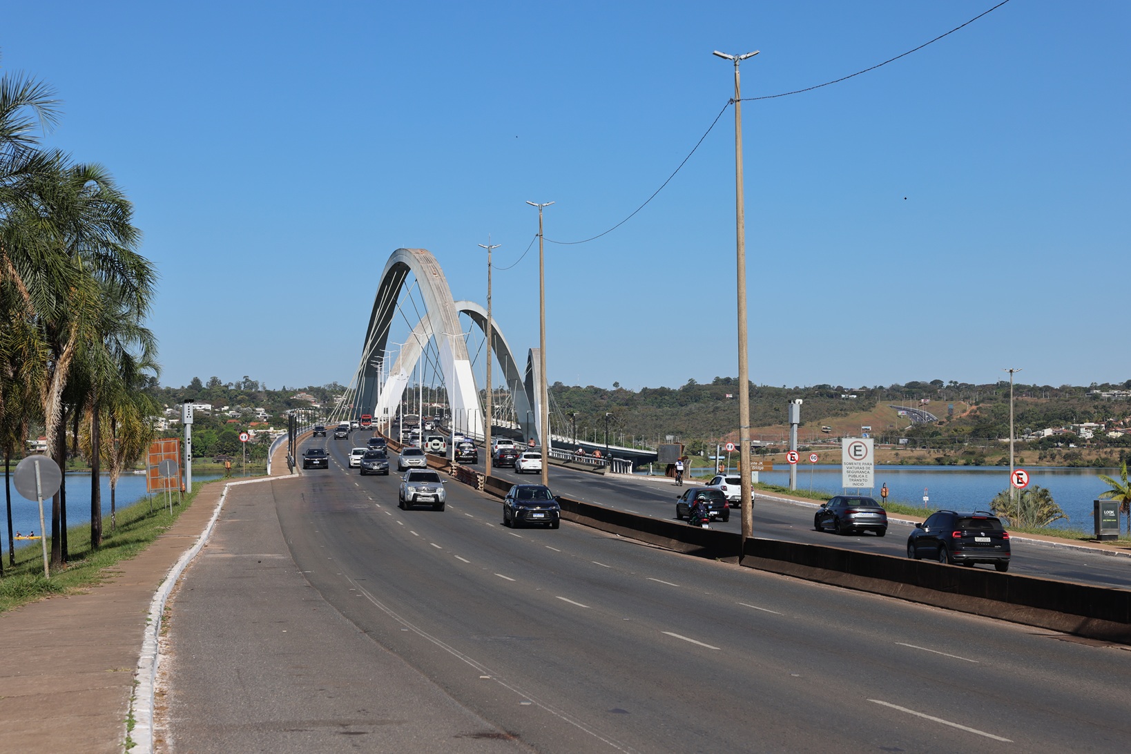 Velocidade máxima permitida na Ponte JK já é de 60 km/h