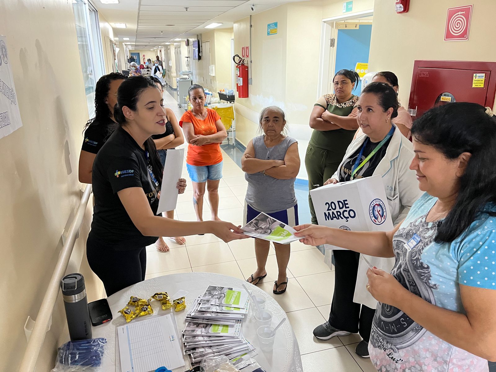 Serviço de fonoaudiologia do Hospital de Base promove ação educativa sobre disfagia