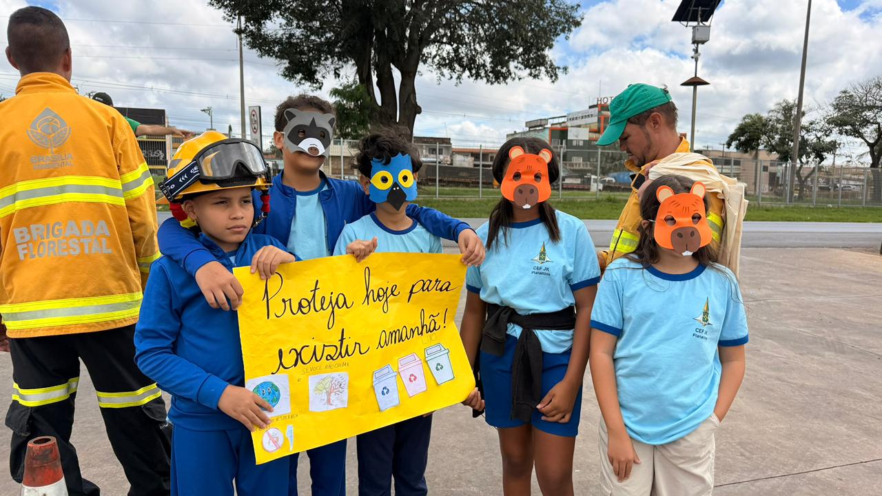 Ação educativa reforça prevenção de incêndios florestais no Park Way