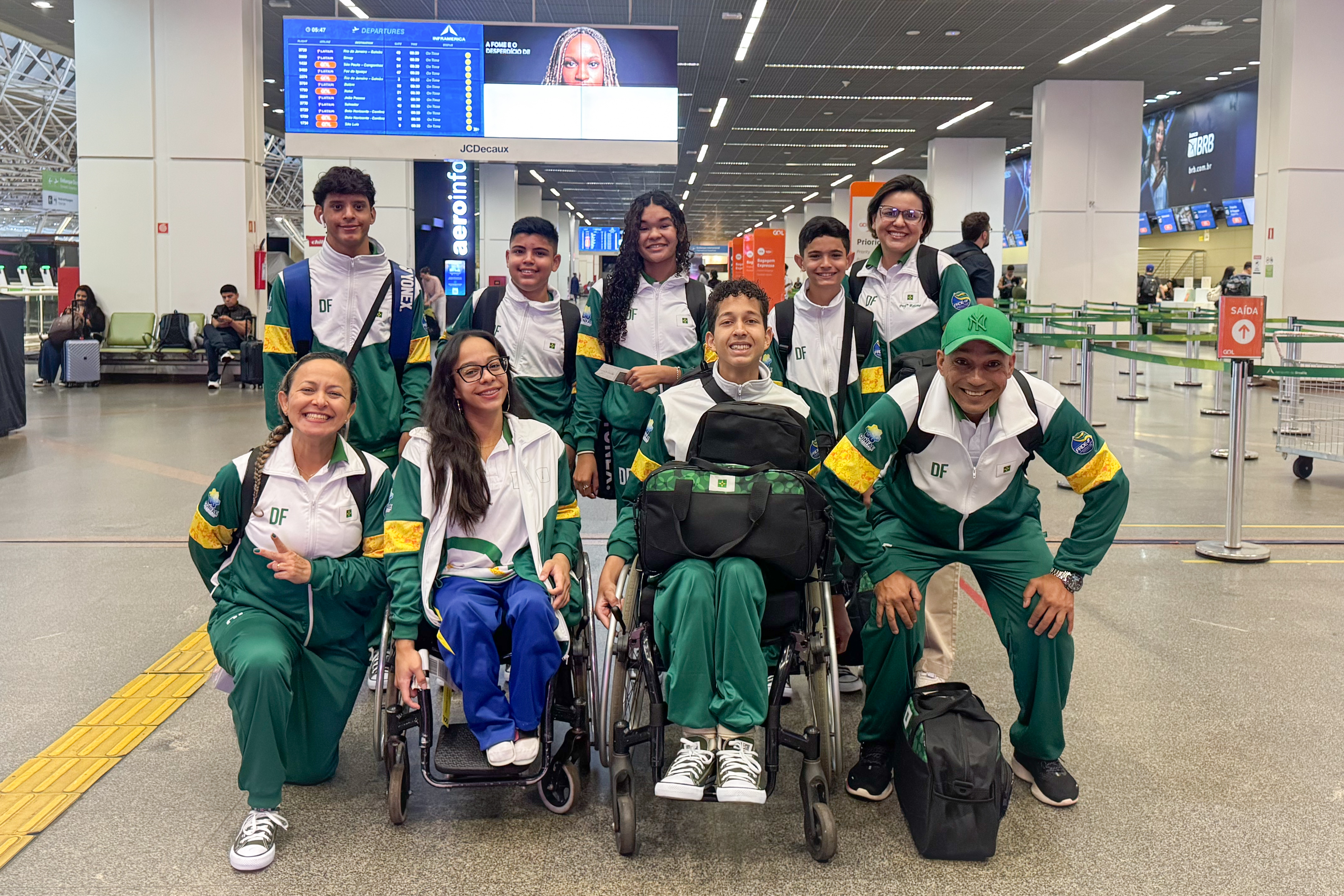 Delegação do DF desembarca em São Paulo para o segundo bloco das Paralimpíadas Escolares 2025
