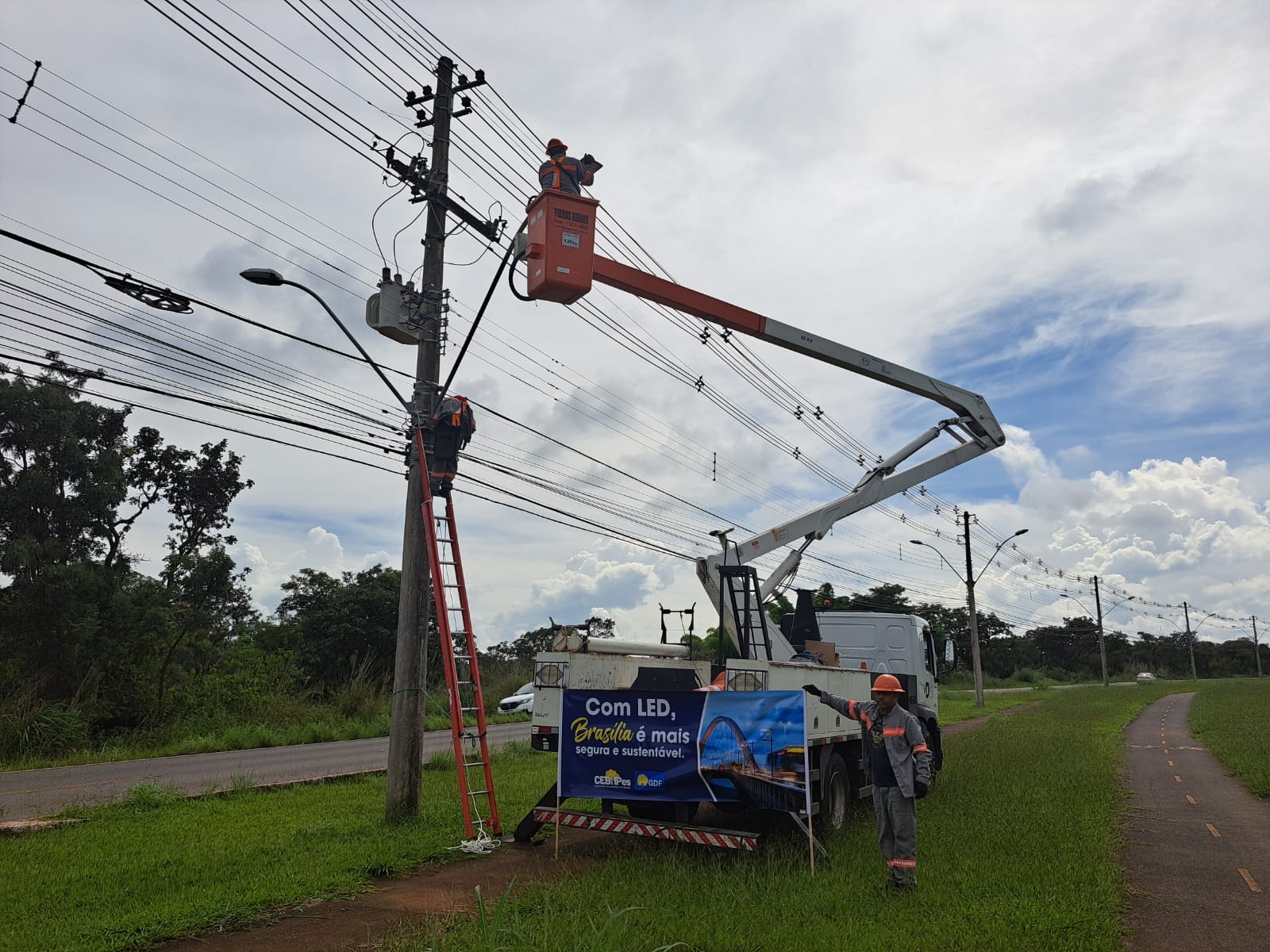 Mais de 1,8 mil luminárias de tecnologia LED serão instaladas no Park Way