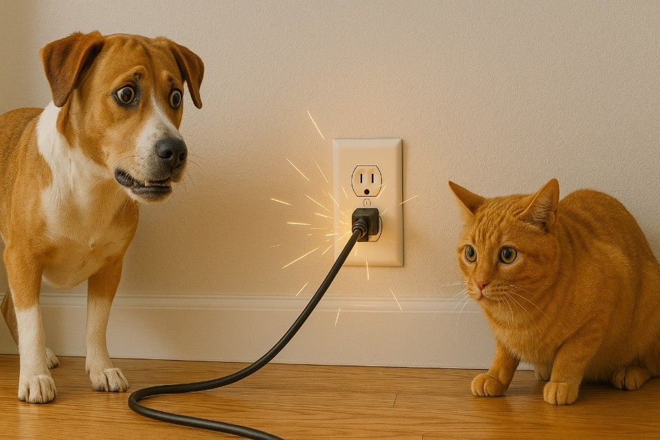 Concessionária de energia alerta: pets e eletricidade são combinação perigosa