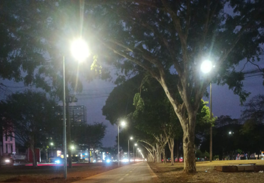 Começa obra de iluminação na ciclovia do Pistão Sul com instalação de 128 novos pontos em LED