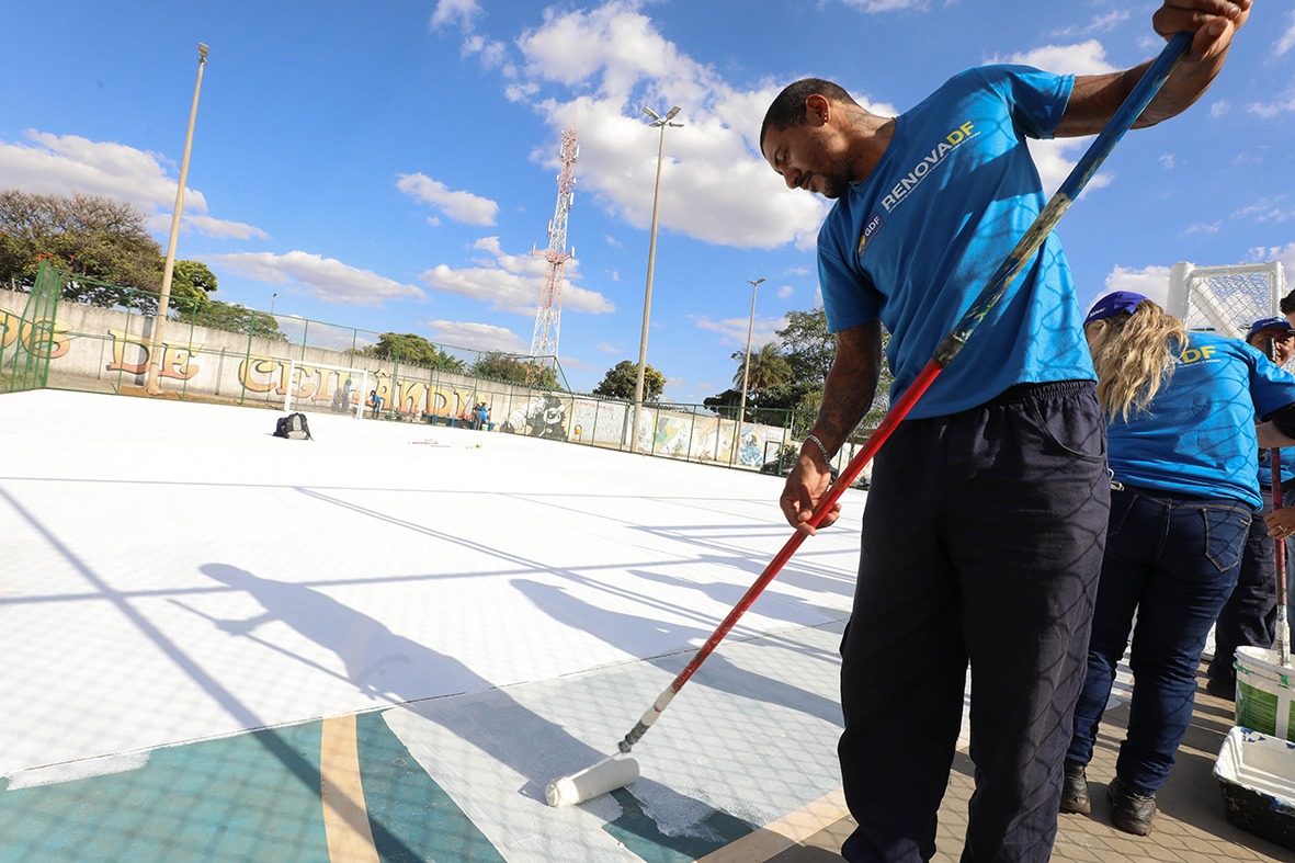 Quadras do P Sul, em Ceilândia, são reformadas pelo RenovaDF