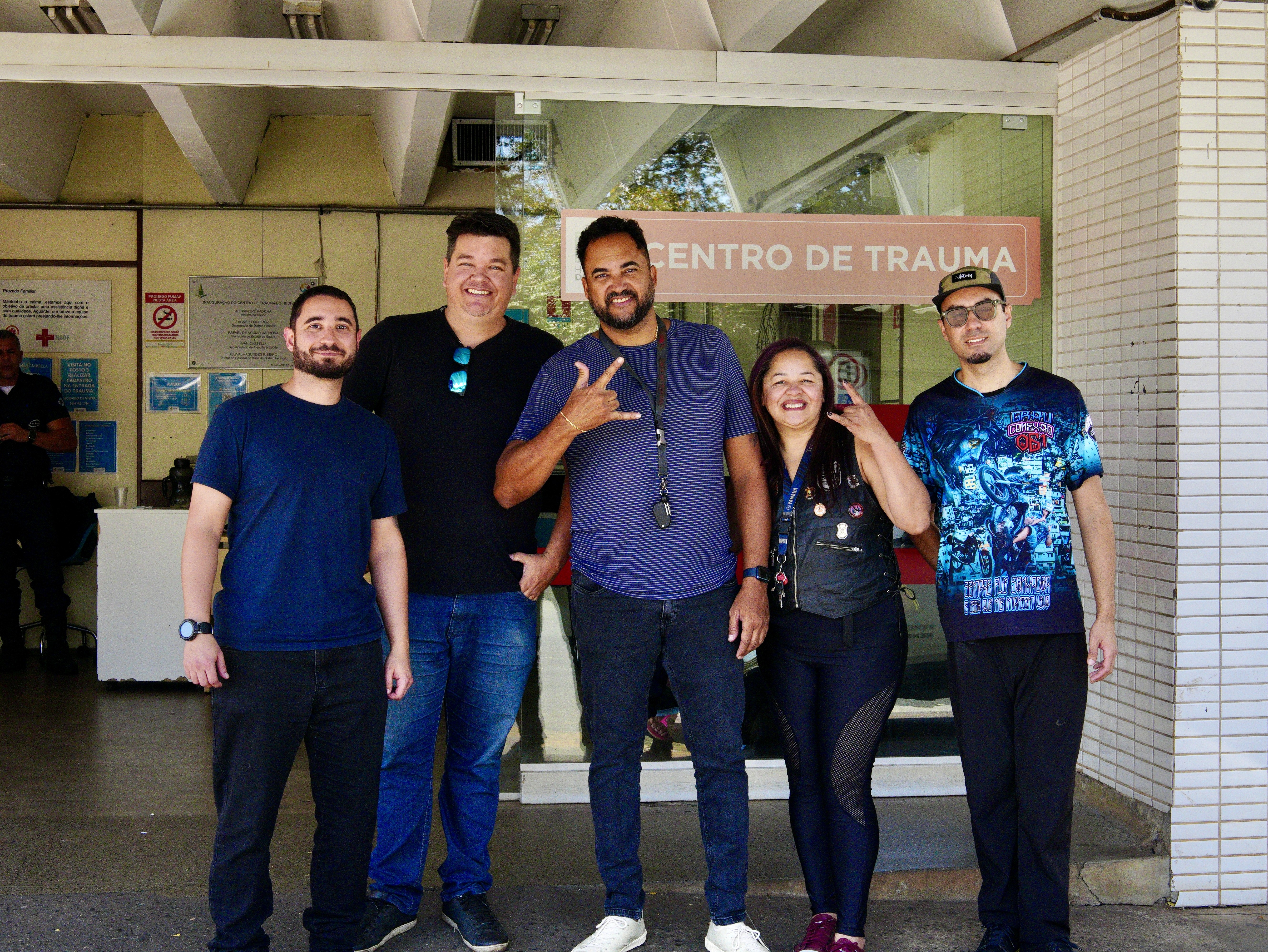 Motociclistas participam de ação de conscientização para mais segurança no trânsito