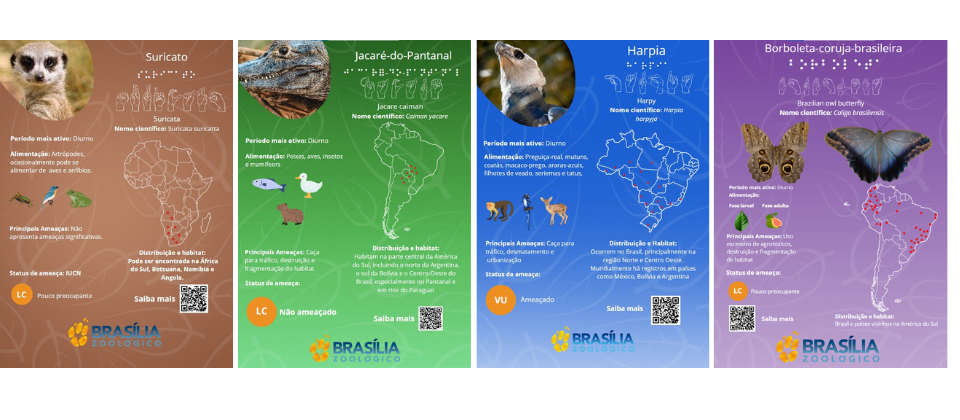 Zoológico de Brasília recebe novas placas de identificação de recinto