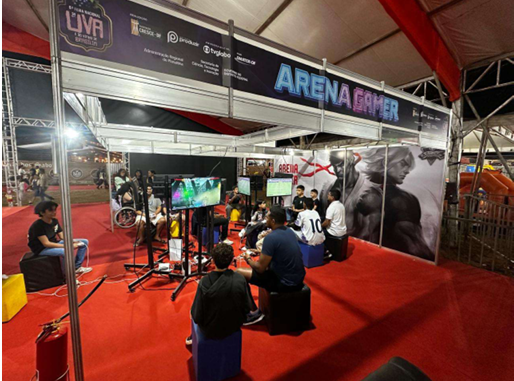 Arena Gamer leva tecnologia e experiências imersivas à 6ª Feira Nacional da Uva e do Vinho de Brasília