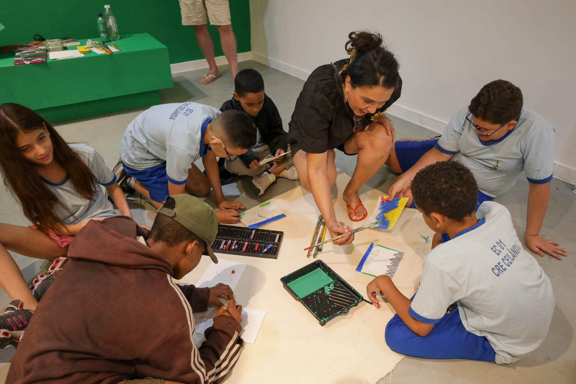 Alunos de Ceilândia criam monumentos para Brasília em oficina no Museu Nacional