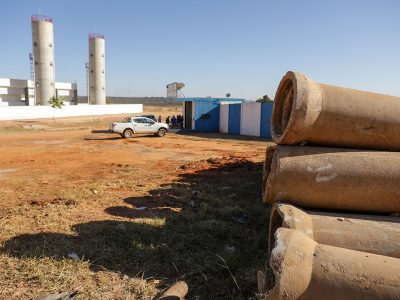 Bacias de contenção próximas a estádio e Escola Técnica no Paranoá passam por manutenção
