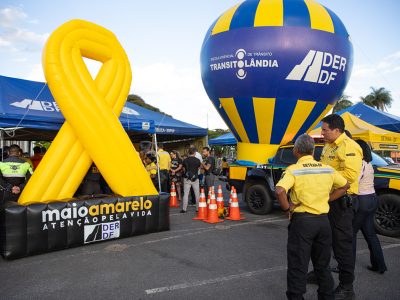 Abertura da Campanha Maio Amarelo reúne forças de segurança no DF