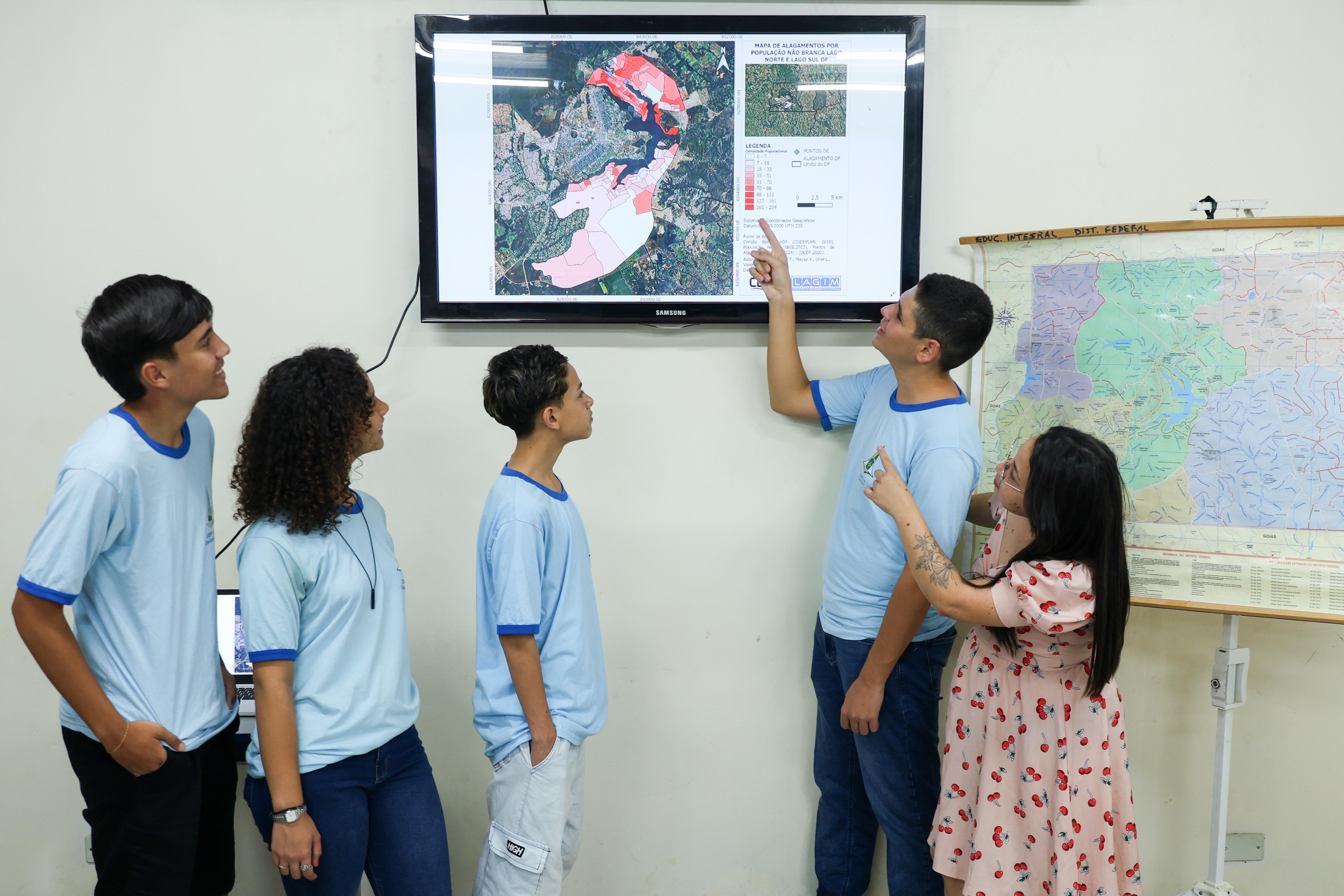 CEF 04 de Ceilândia vai representar o Distrito Federal na etapa nacional da Olimpíada Brasileira de Cartografia