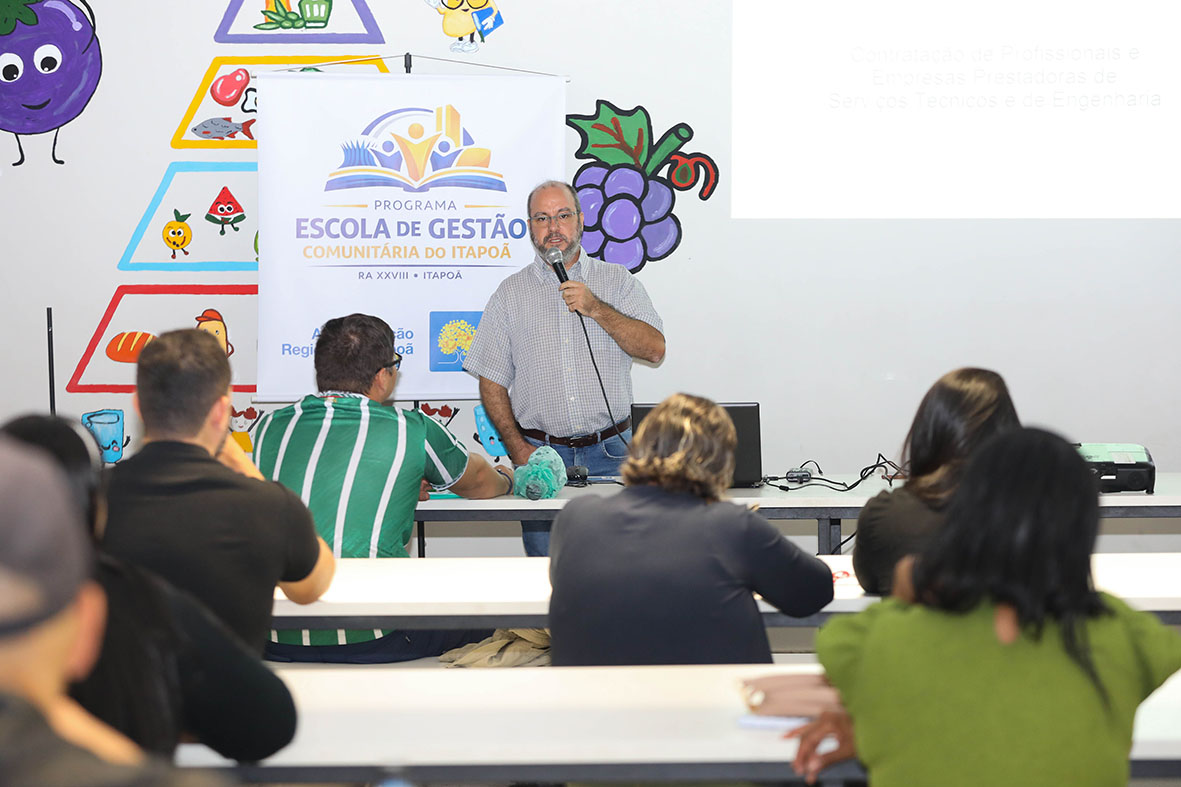 Curso gratuito de síndico no Itapoã Parque busca fortalecer protagonismo dos moradores