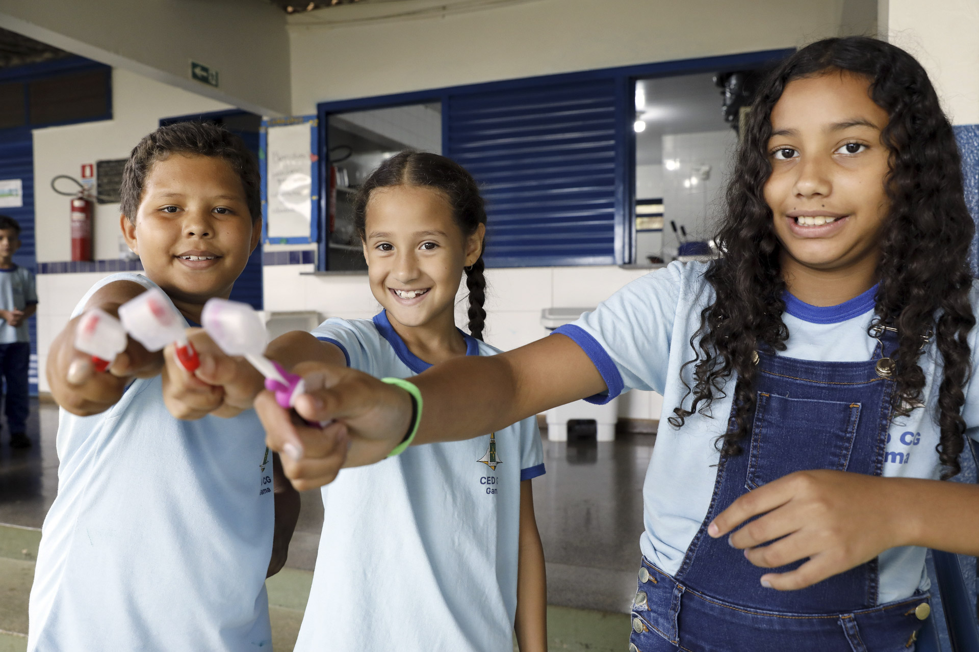 Estudantes aprendem sobre higiene bucal em ação do programa Saúde na Escola