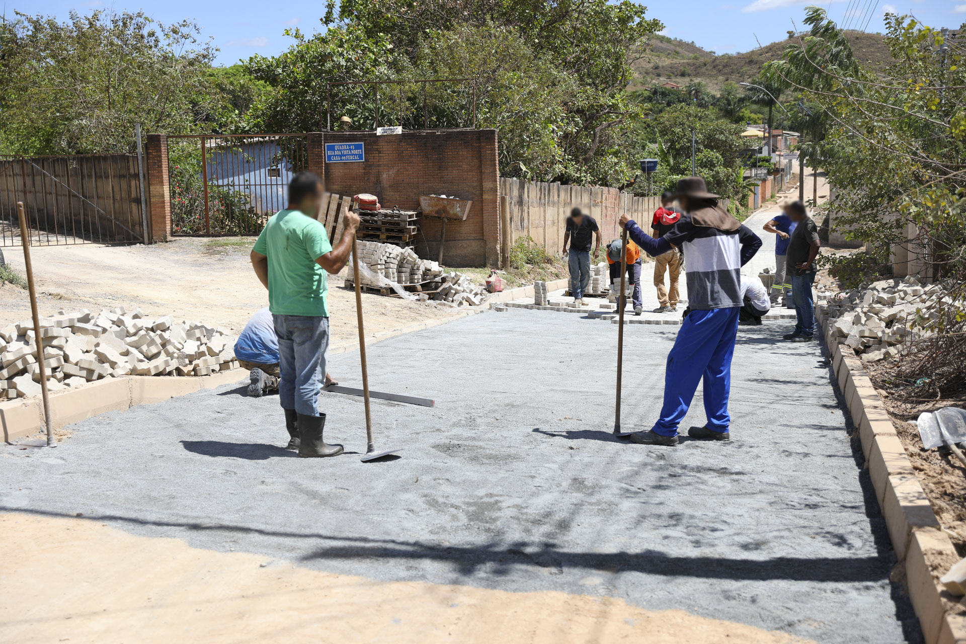 Pavimentação em bloquetes leva mobilidade à comunidade de Boa Vista, na Fercal