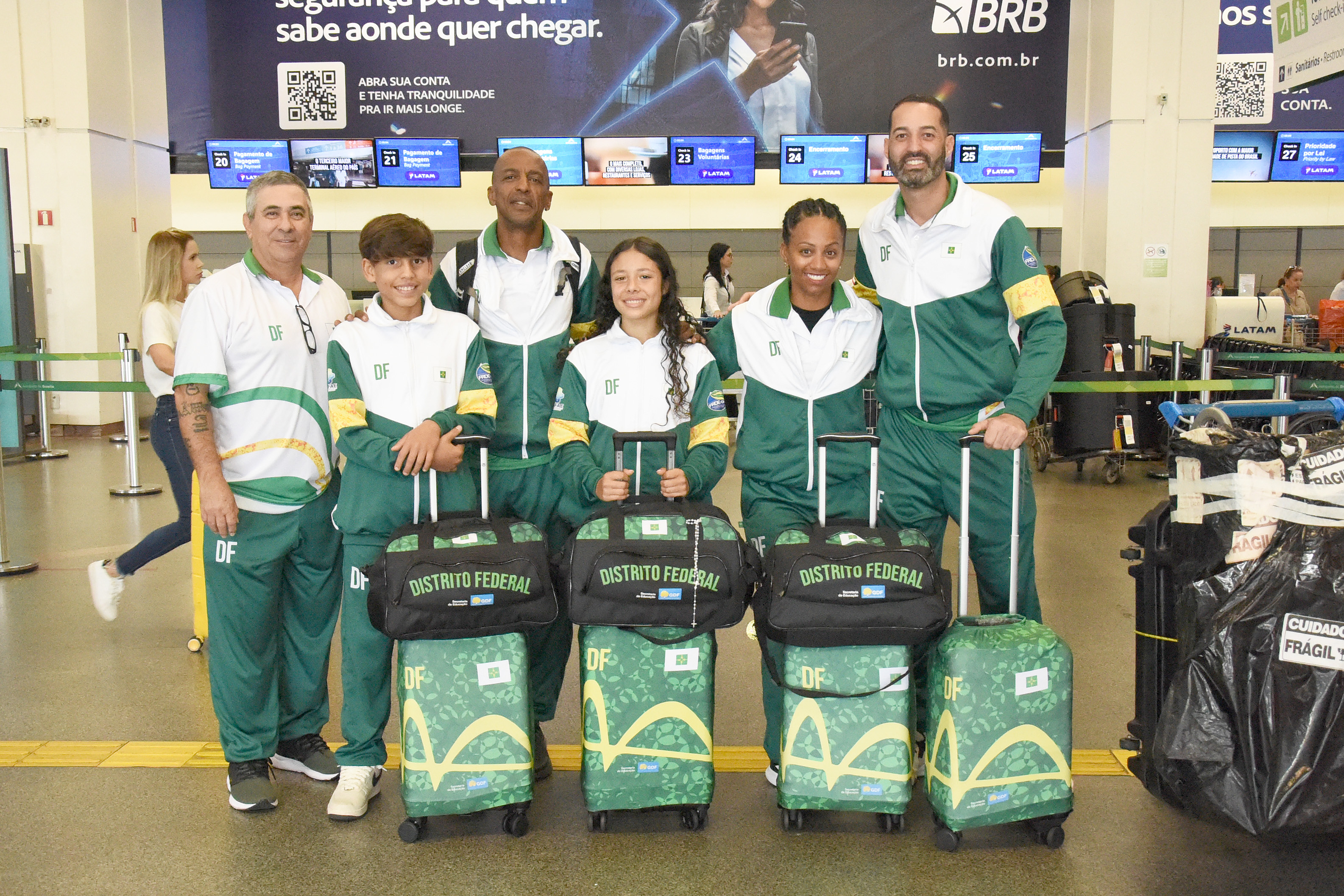 Delegação do DF desembarca em Uberlândia para a segunda etapa dos Jogos Escolares Brasileiros