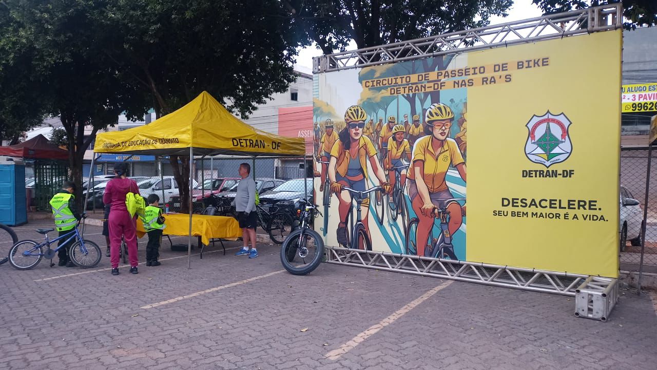 Riacho Fundo II recebe passeio ciclístico do Detran-DF