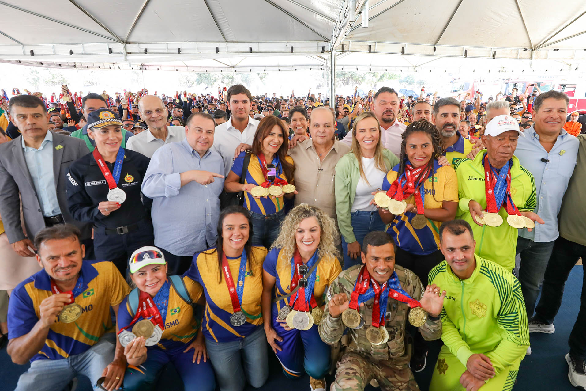 GDF homenageia forças de segurança por desempenho nos Jogos Mundiais de Policiais e Bombeiros