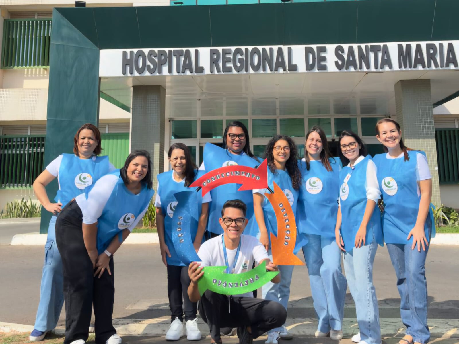Blitz da Vigilância leva informação e prevenção ao Hospital de Santa Maria
