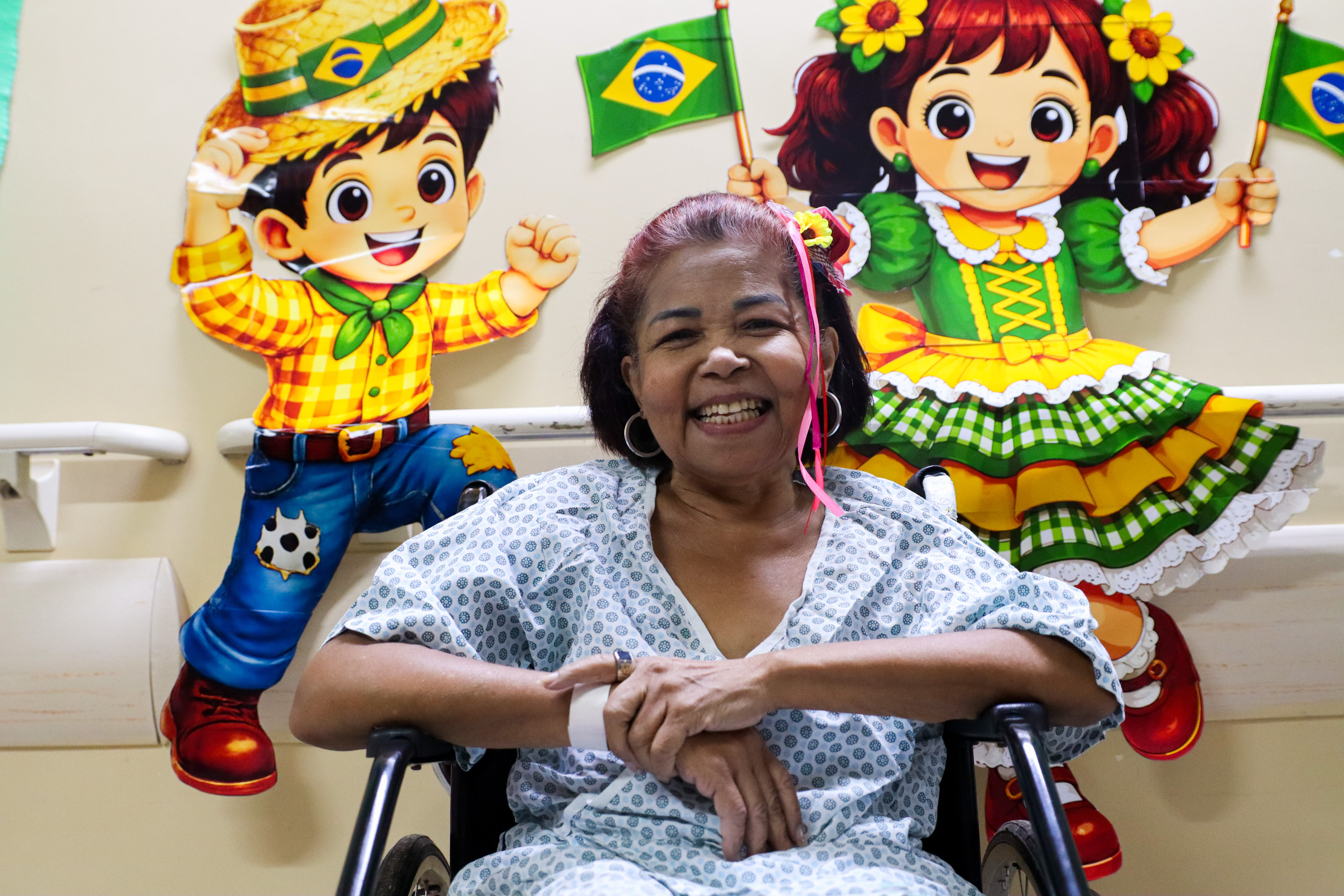 Pacientes da ortopedia do Hospital de Base participam de festa junina