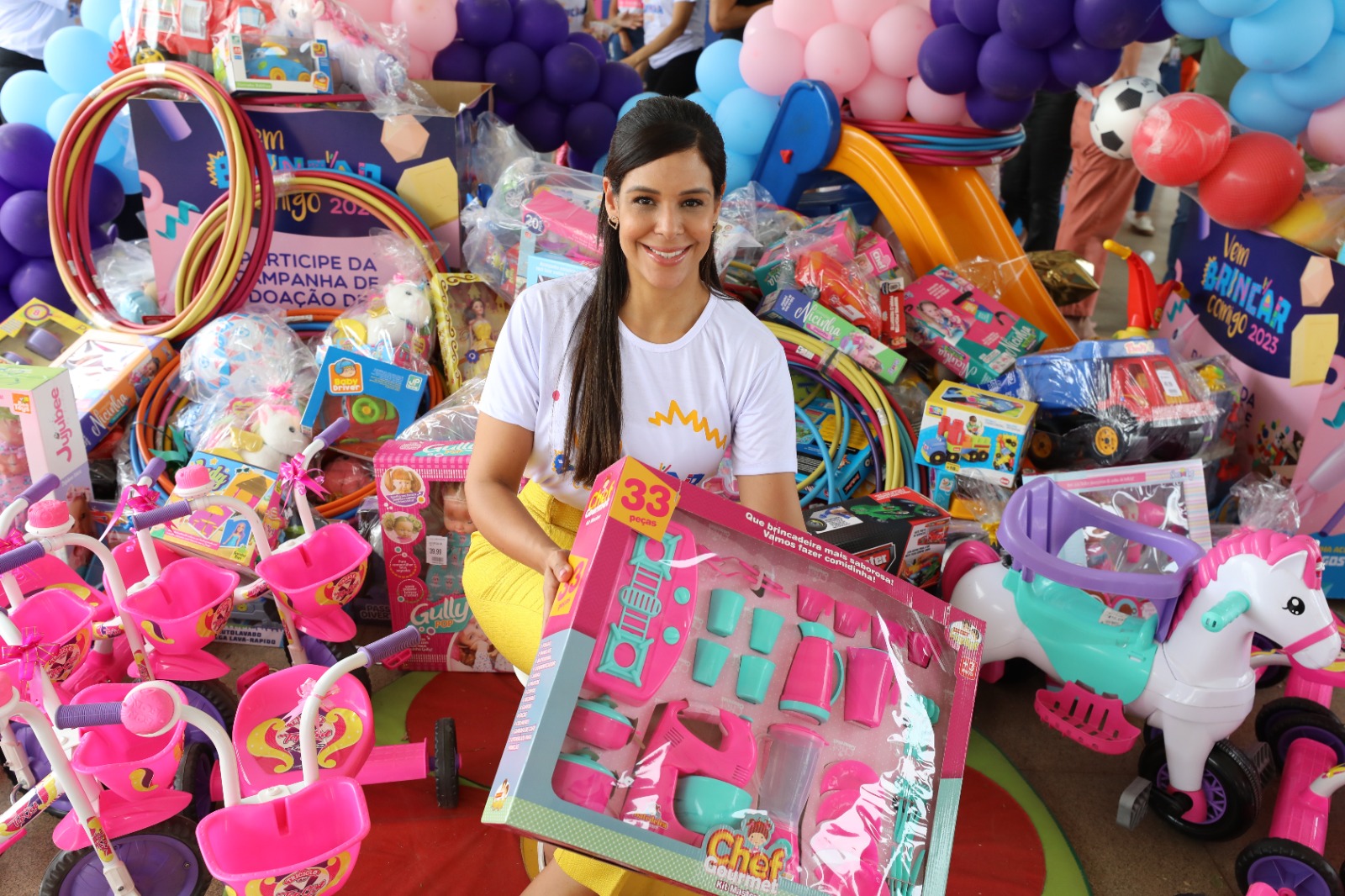 Campanha Vem Brincar Comigo arrecada 16 mil brinquedos em um dia