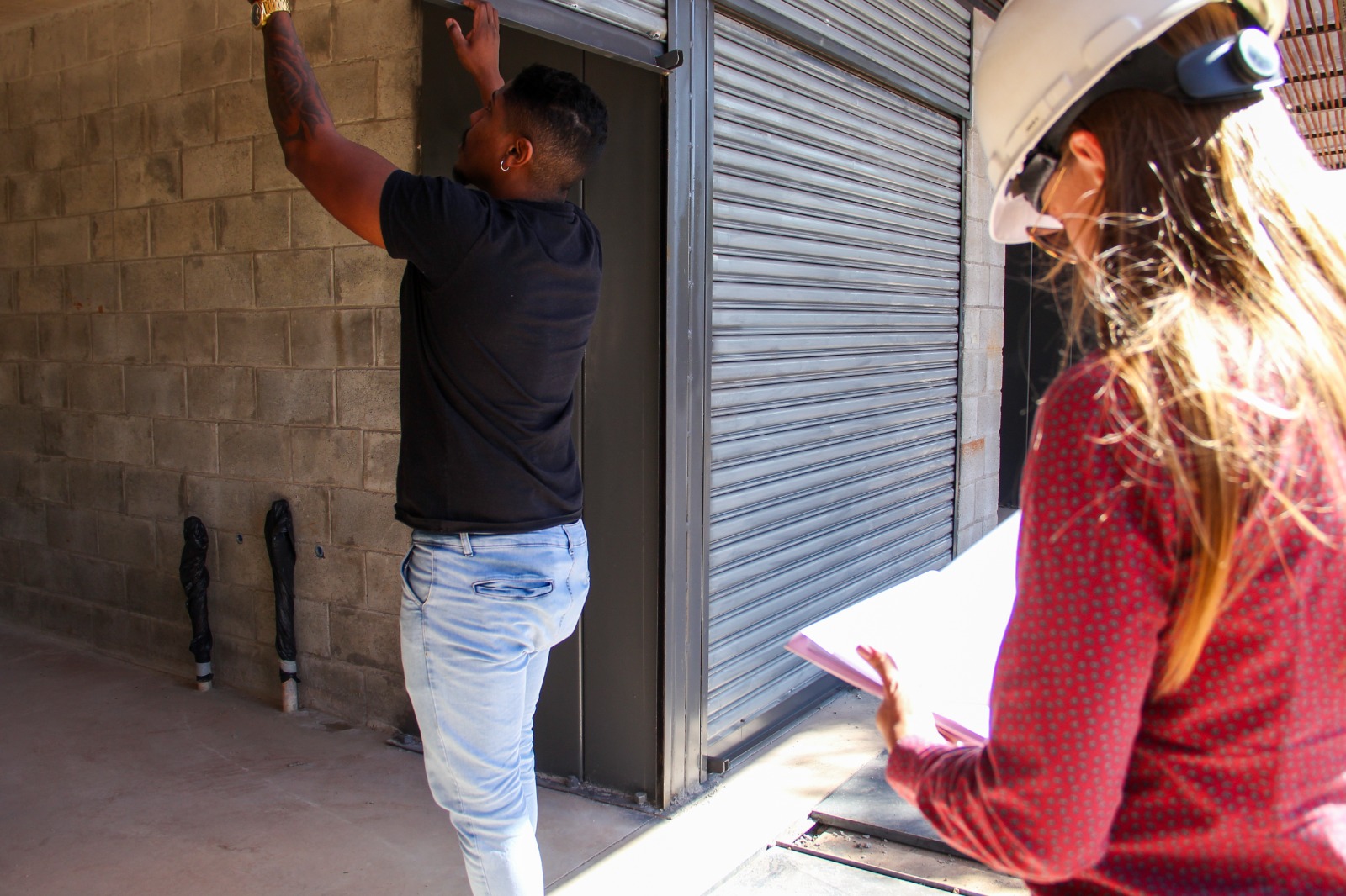 Permissionários dos quiosques do Palácio do Buriti acompanham vistoria nas obras