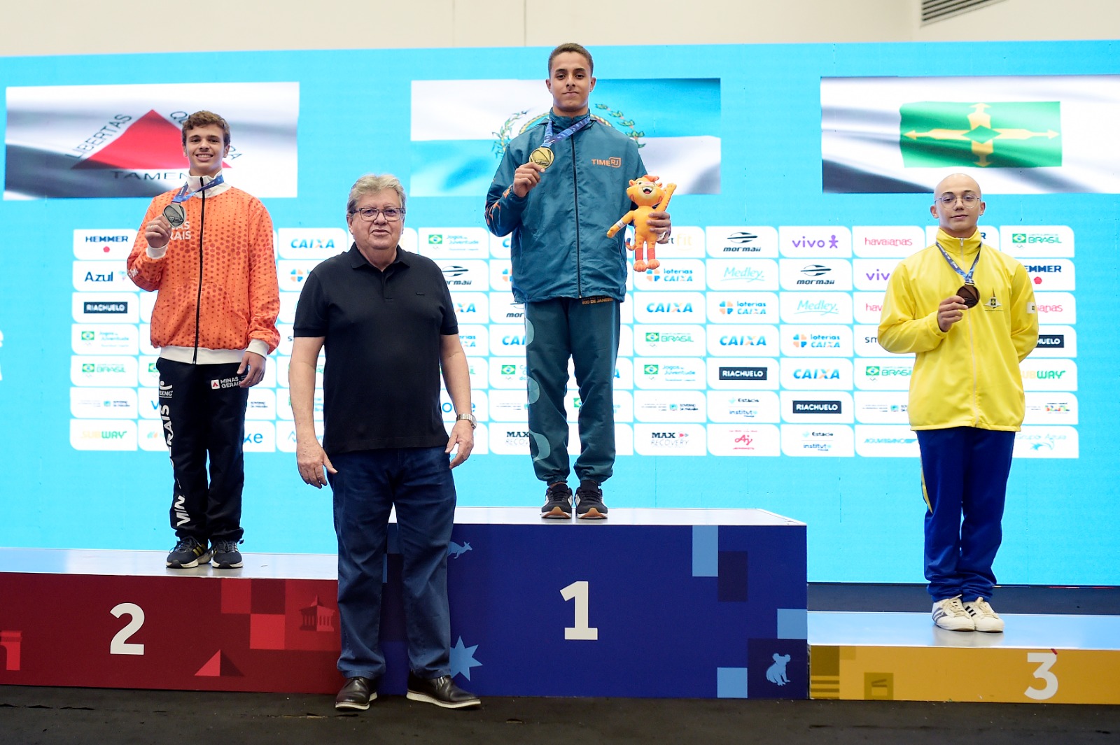 Ginástica do DF se despede dos Jogos da Juventude com medalha de aluno da rede pública