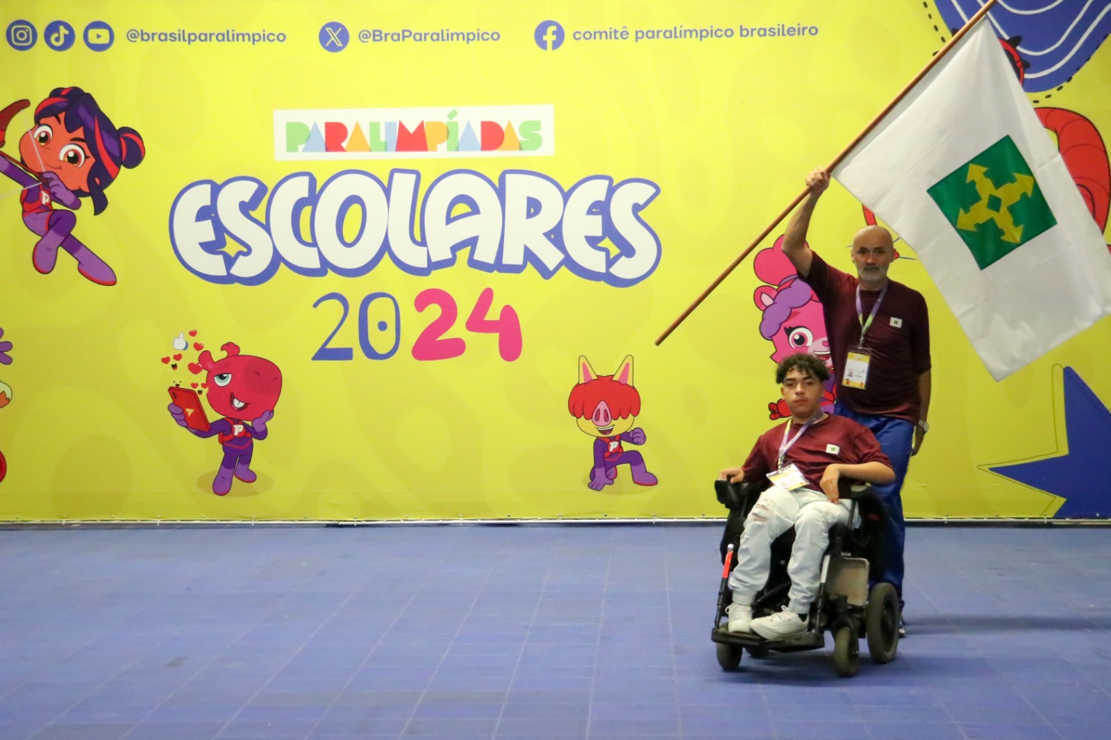 Estudante de Ceilândia representa o DF na cerimônia de abertura das Paralimpíadas Escolares