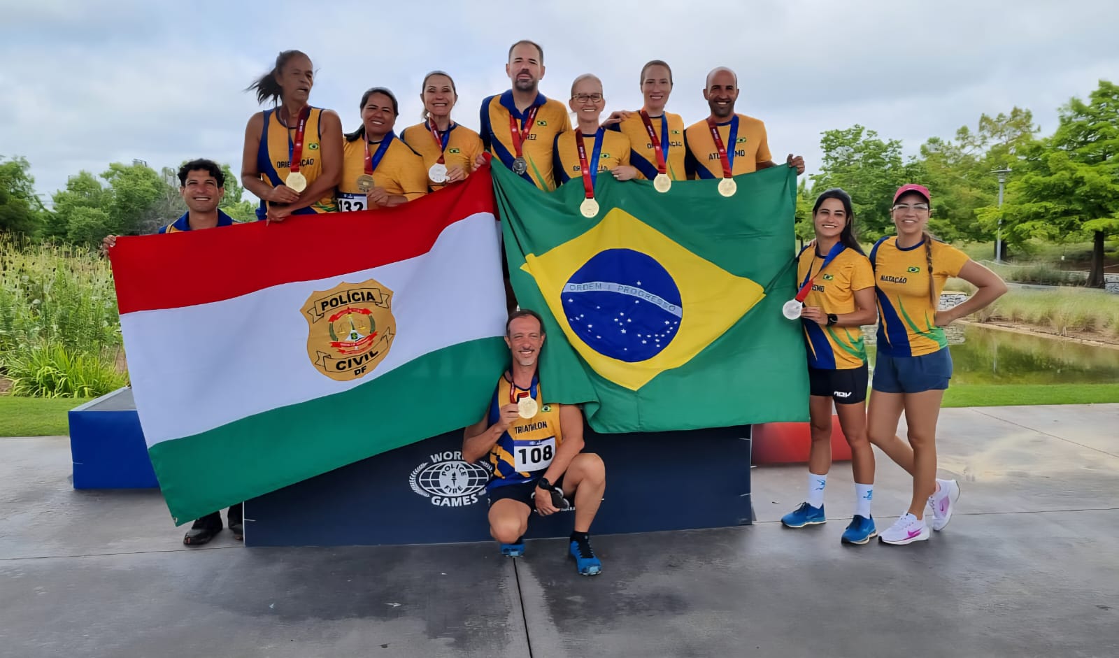 Com mais de 200 medalhas em 15 modalidades, PCDF se destaca nos Jogos Mundiais de Policiais e Bombeiros