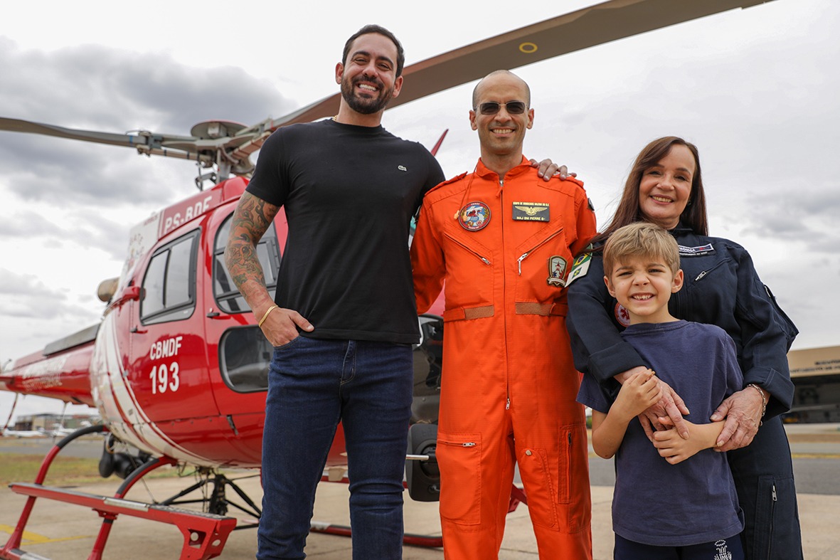 Resgate aéreo do Corpo de Bombeiros salva vidas em menos de 20 minutos no DF