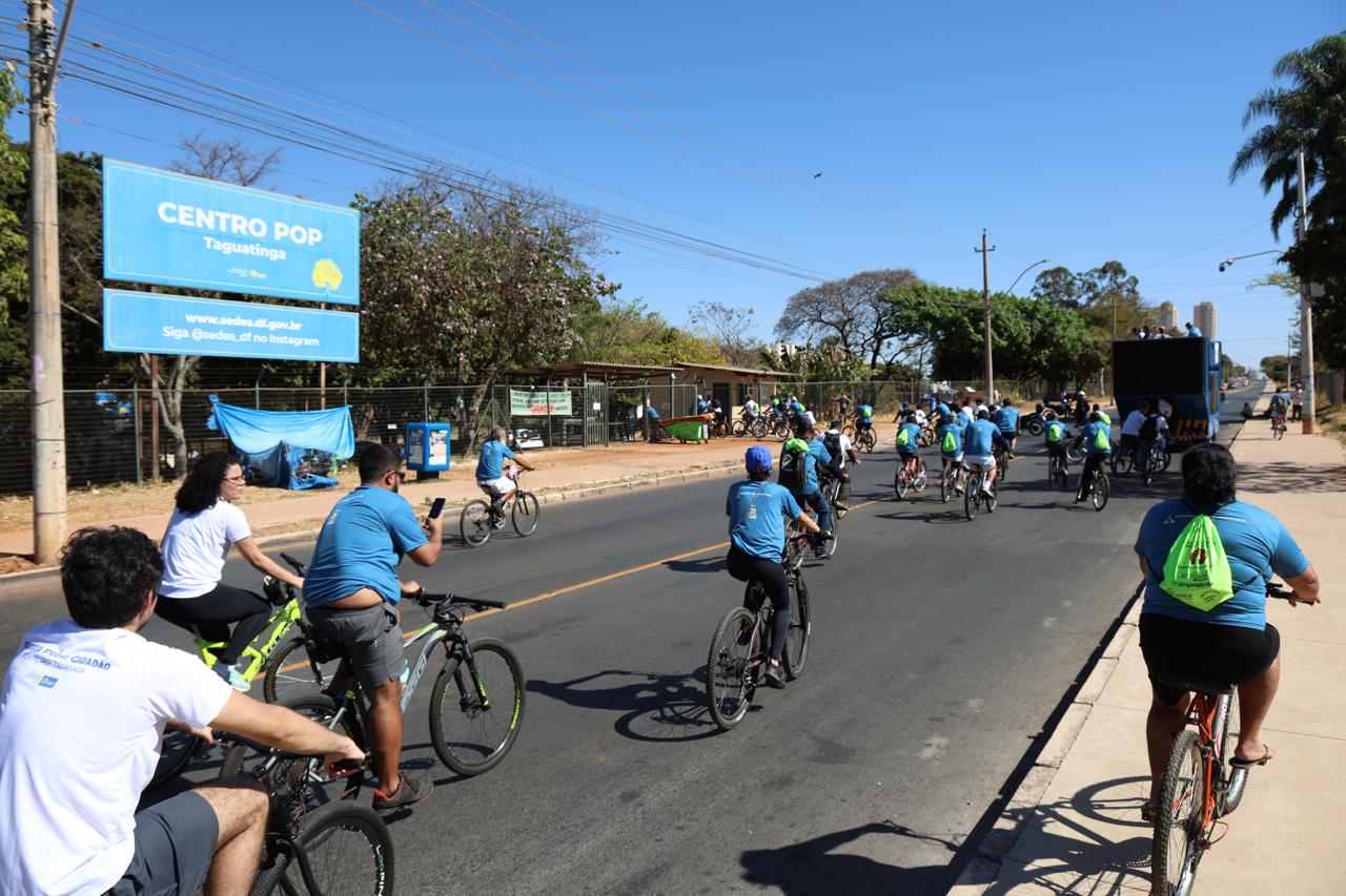 Pedal Cidadão alia capacitação e lazer em passeio ciclístico em Taguatinga