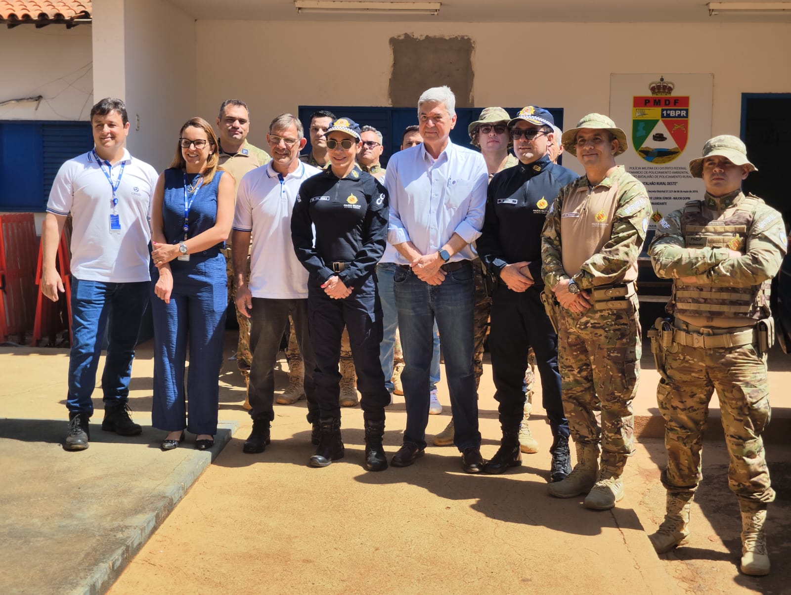 Comandante-Geral da PMDF visita instalações da 1ª Companhia do Batalhão de Policiamento Rural