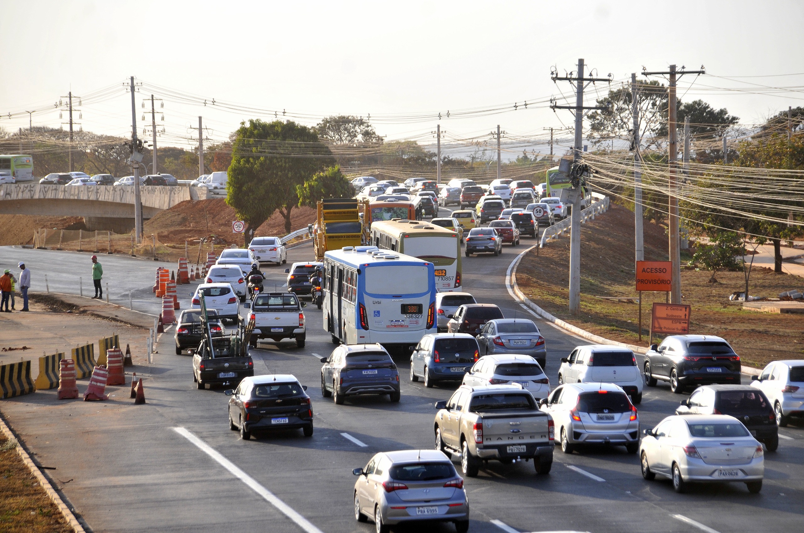 Alterações no trânsito da Epig começam a valer; saiba o que muda e como estão as obras