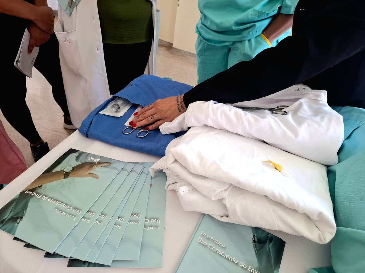 Ação reforça uso consciente do enxoval hospitalar no Hospital de Santa Maria