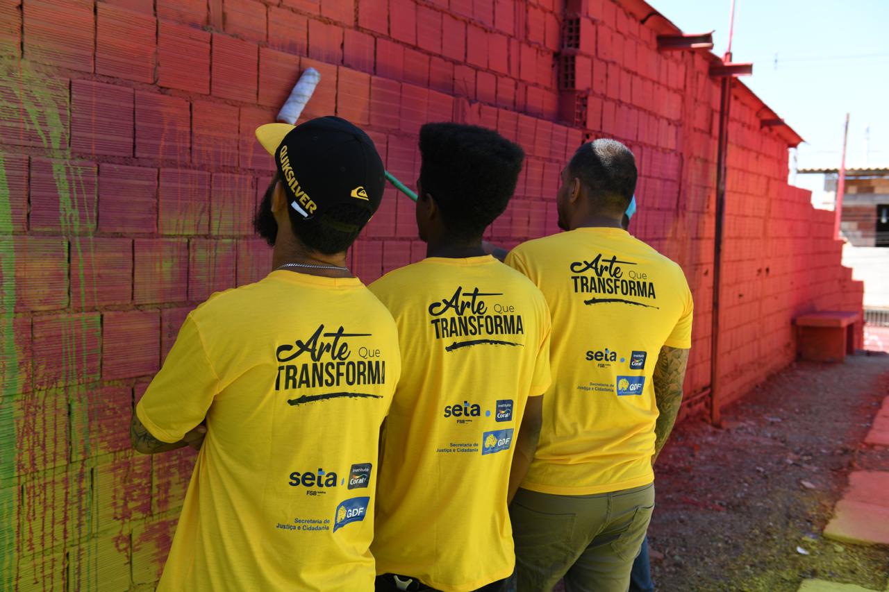 Sol Nascente receberá quadra e mais de cem fachadas reformadas pelo projeto Arte que Transforma