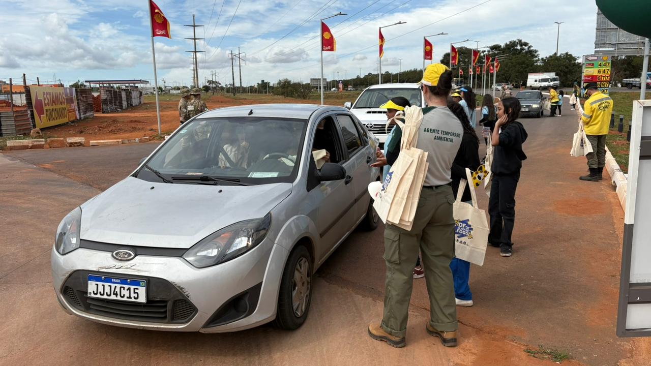 Ceilândia recebe 5ª Blitz Educativa de Prevenção aos Incêndios Florestais