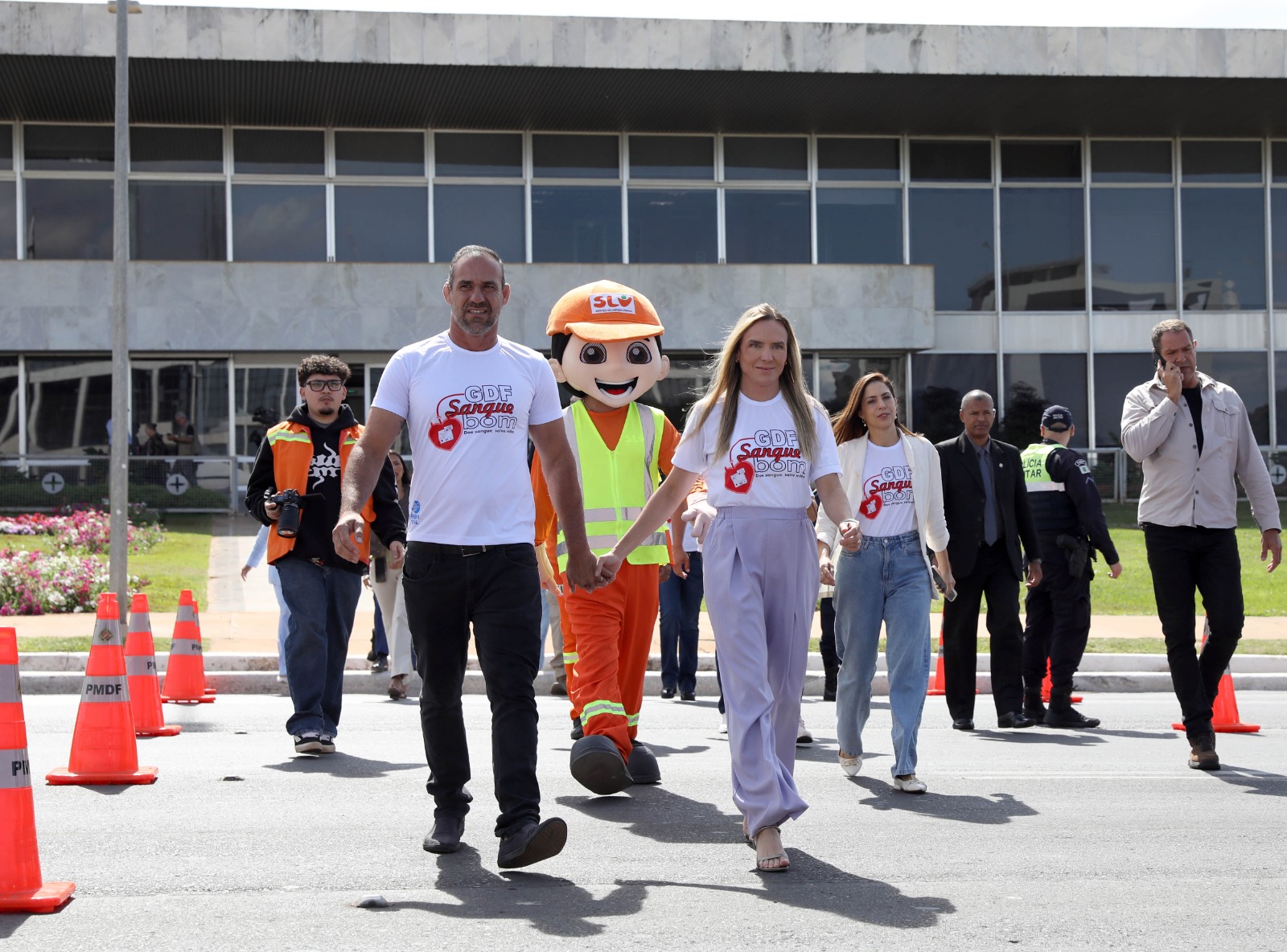 Ação na Praça do Buriti incentiva doação de sangue&nbsp;