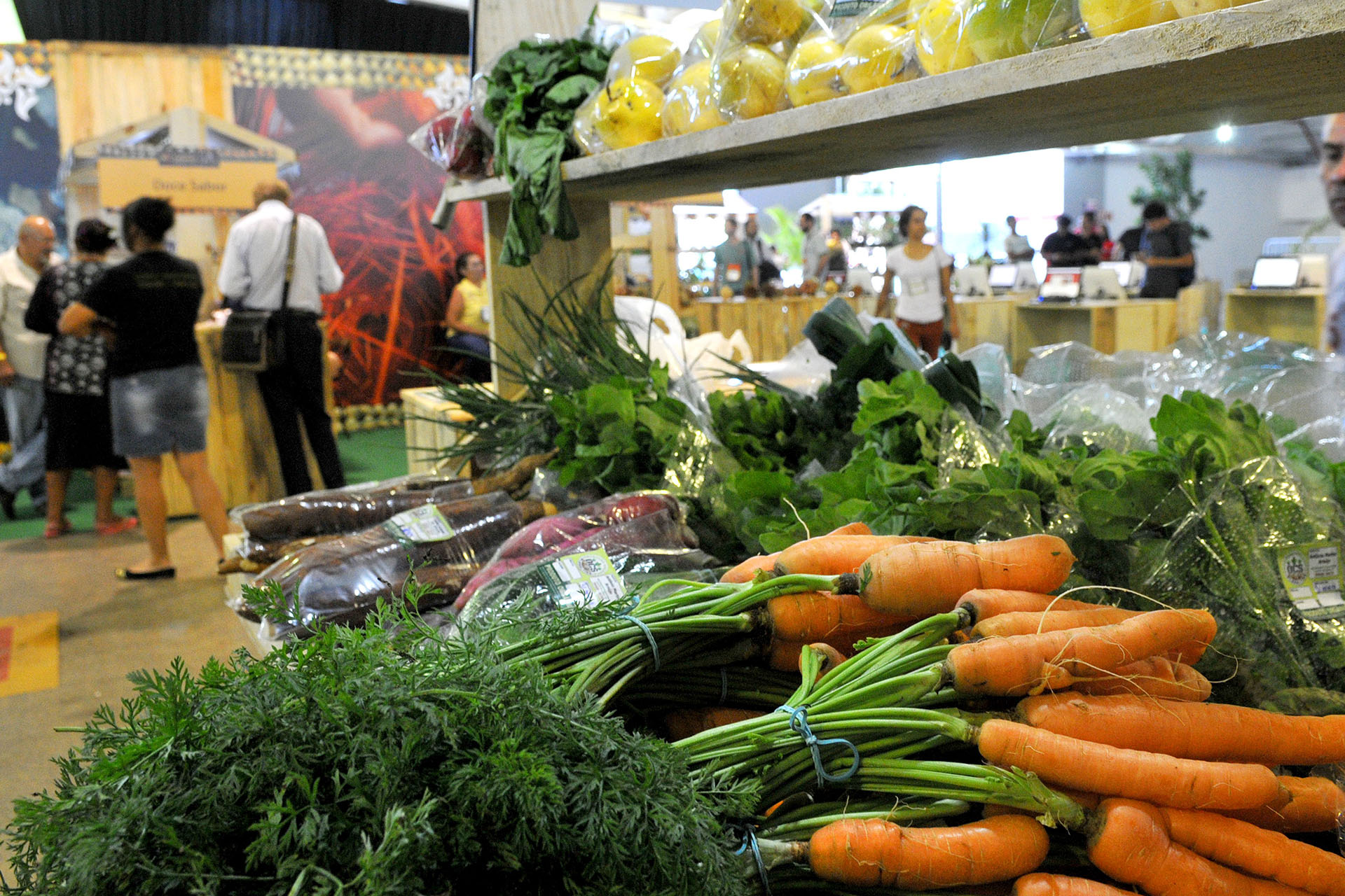 Na feira, o público poderá adquirir hortaliças, além de diversos produtos orgânicos.