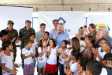 O governador Rodrigo Rollemberg esteve na entrega da revitalização da Escola Classe 2 de Arapoanga, primeira unidade a receber o projeto Viva Brasília nas escolas.