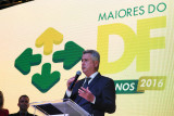O governador Rodrigo Rollemberg durante a entrega do prêmio Maiores do DF.
