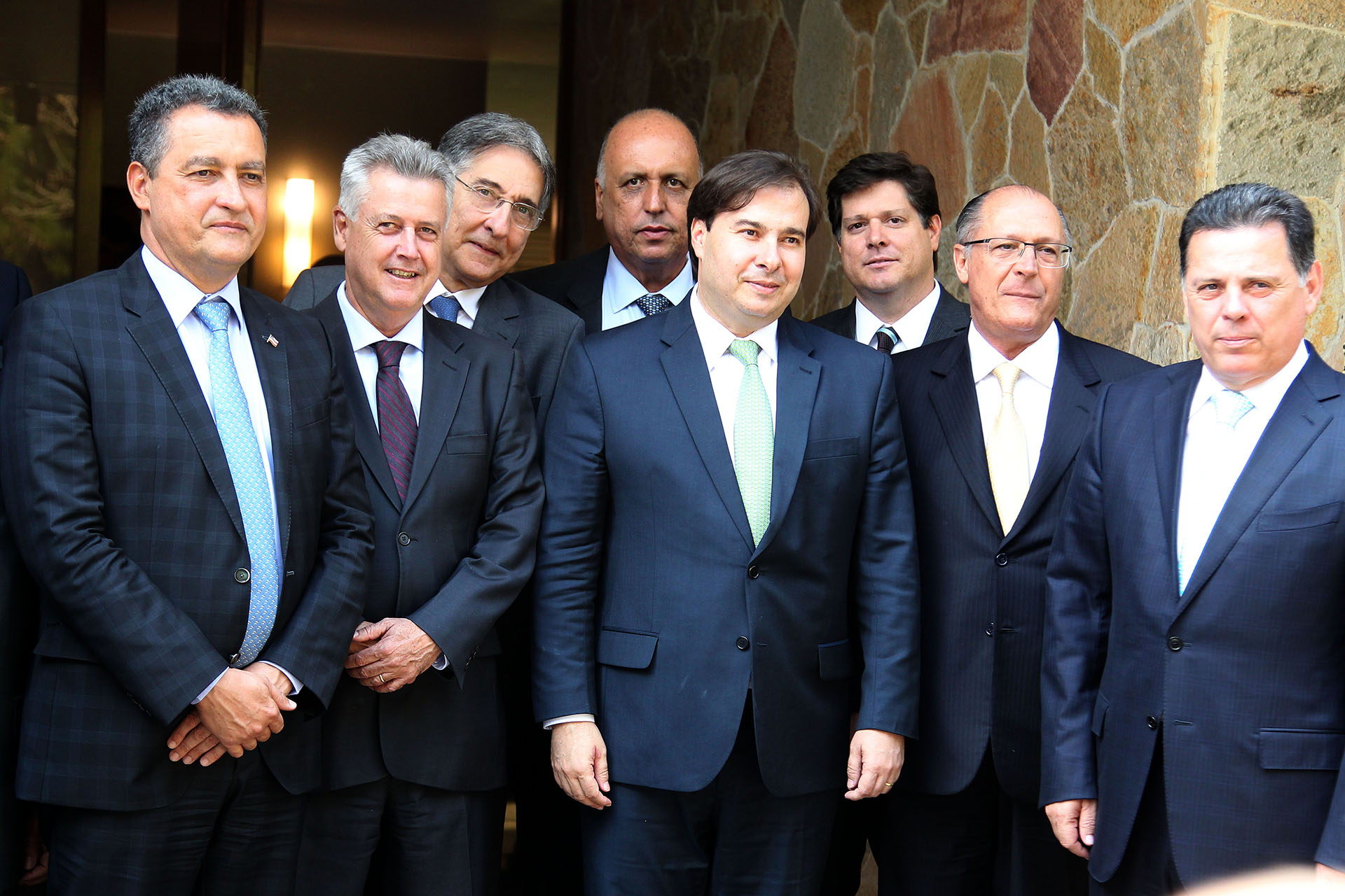Fórum de Governadores em reunião com o presidente da Câmara dos Deputados, Rodrigo Maia