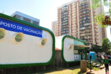 Posto de vacinação em Águas Claras fica na Praça Rouxinol.