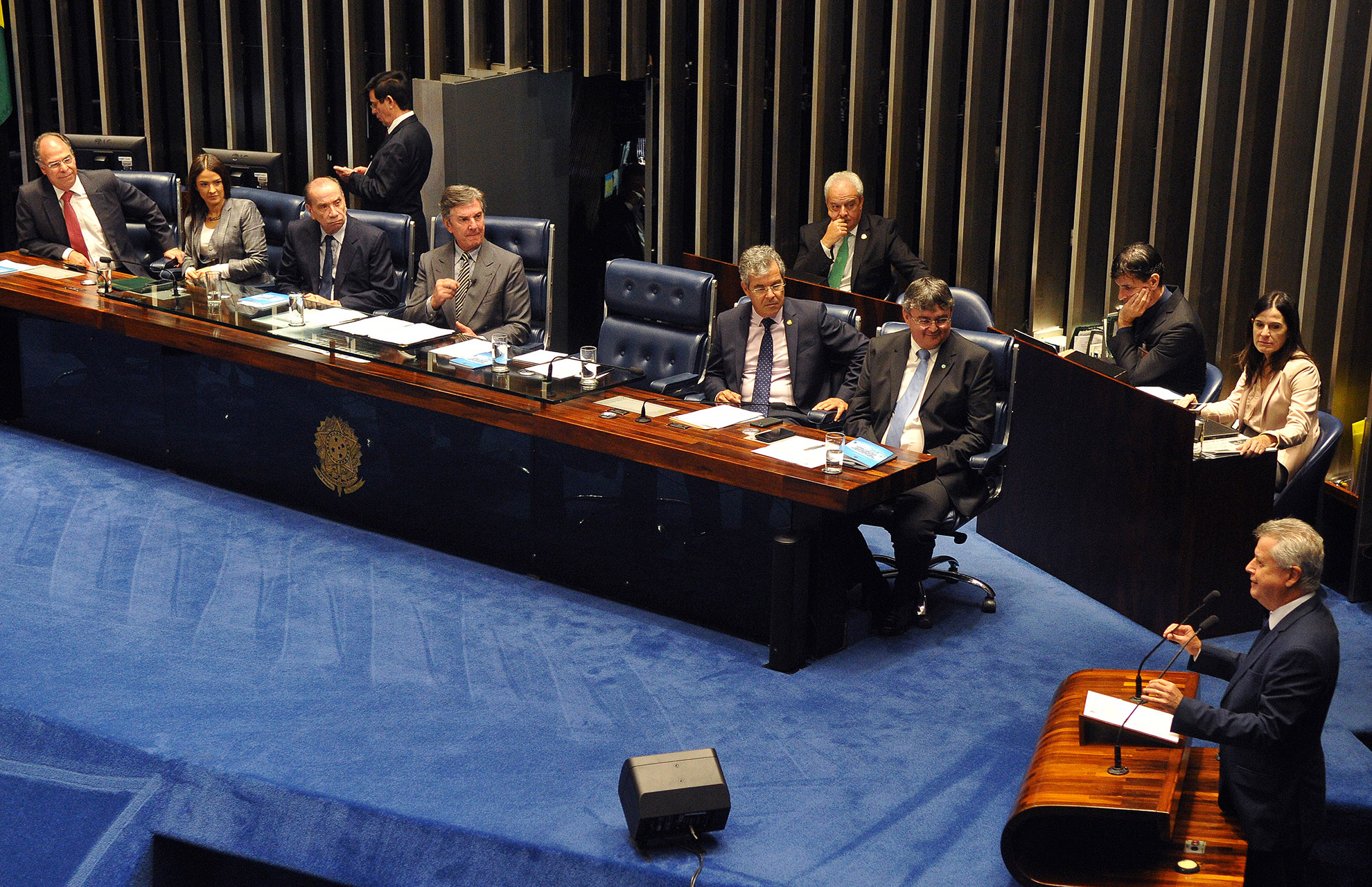 Como parte dos preparativos para o 8º Fórum Mundial da Água, que ocorrerá em Brasília de 18 a 23 de março, foi criada no Senado Federal, nesta quinta-feira (22), subcomissão temporária para tratar do evento. O governador de Brasília, Rodrigo Rollemberg, participou da solenidade.