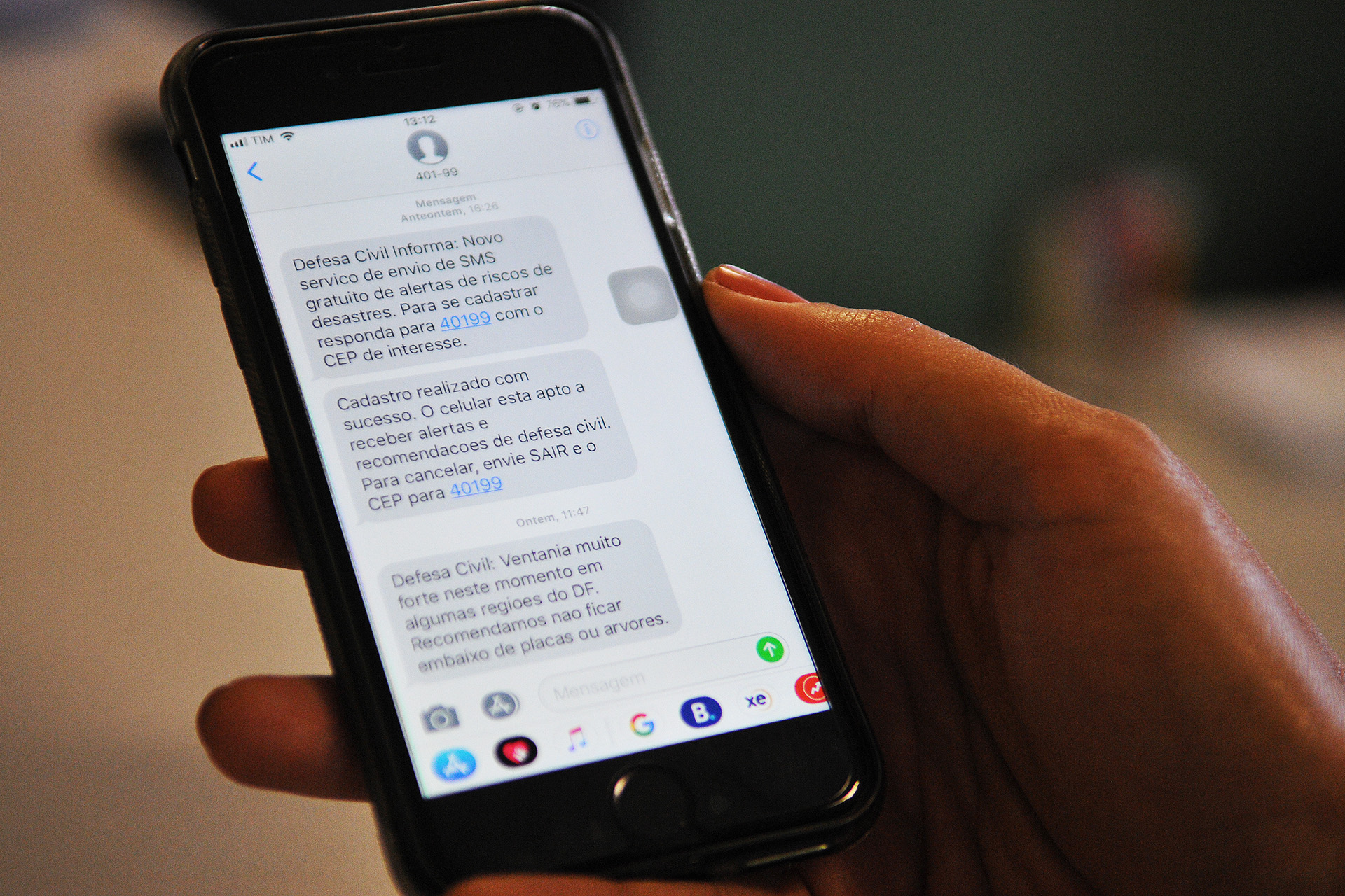 Defesa Civil aderiu ao sistema de alertas desenvolvido pelo Ministério da Integração Nacional e passou a enviar mensagens via SMS para os cidadãos.